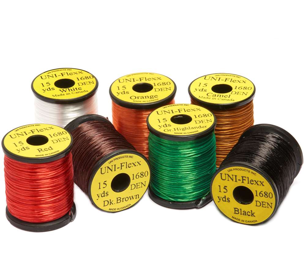 Uni Flexx Floss Yellow (Full Box Trade Pack 20 Spools) Fly Tying Materials (Product Length 15 Yds / 13.7m 20 Pack)